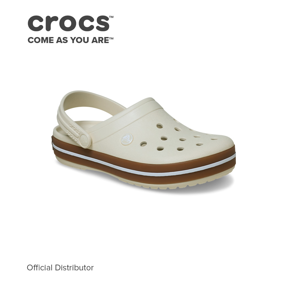 Crocs Kids' Crocband Gum Clog in Summit White | Shopee Philippines