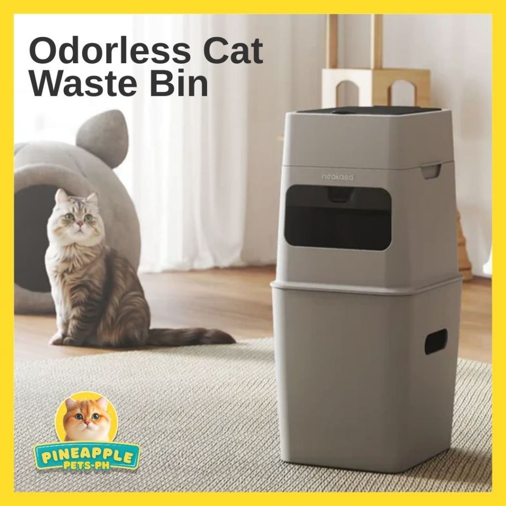 Neakasa@Hd-Pooguard&iO/Cat Litter Trash Can 9.2L – Odor Removing Waste ...