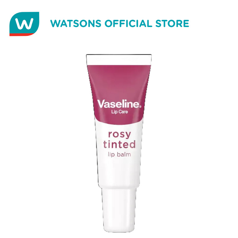VASELINE$oLip~q_Therapy Rosy Tinted Lip Balm`F;Tube&10g | Shopee ...