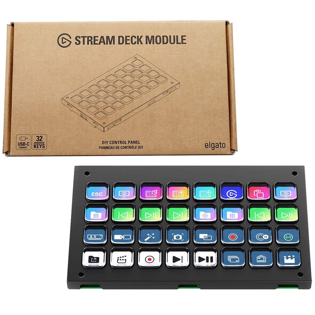 Elgato Stream Deck Module (32 Keys) - DIY Control Panel, 10GBU9901 ...