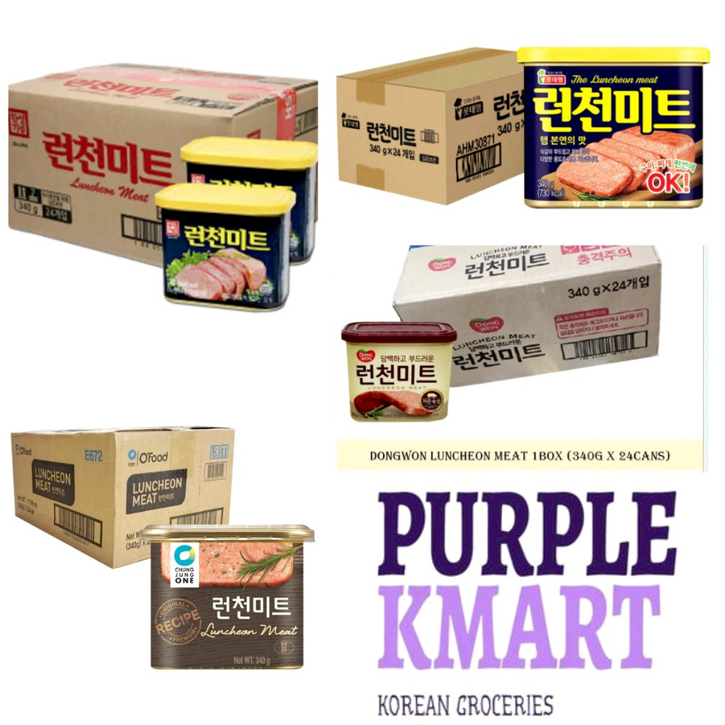 LOTTE@k]LUNCHEON>tD*MEAT 340G / HANSUNG 340g / DONGWON 340G / O`FOOD=wb ...