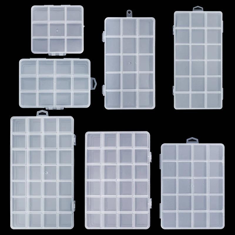 Plastic%q'Clear?lZ;Organizer Box Bead Storage Containers with ...