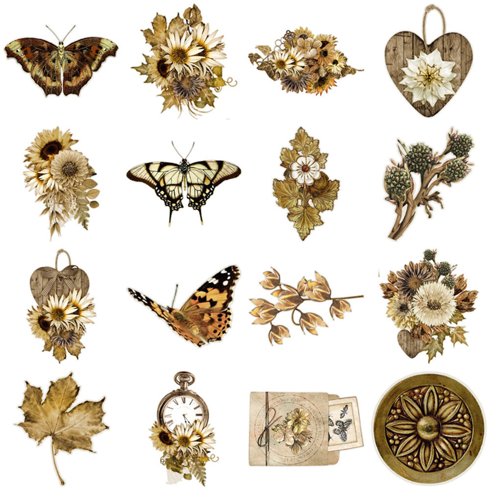 Butterfly Retro Animal Stickers 50Pcs Cute Stickers stickers aesthetic ...