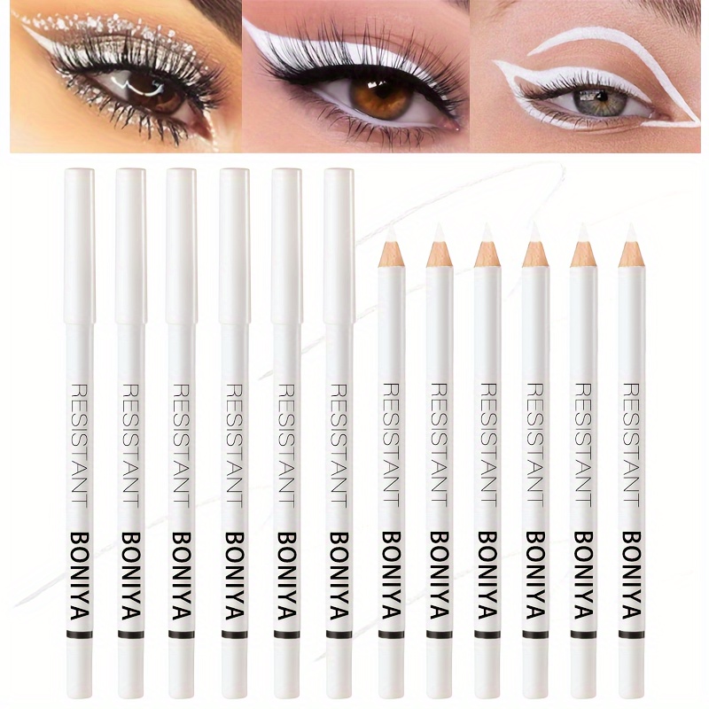 12 White Eyeliner Lip Liner Multifunctional Makeup Pens Shopee Philippines