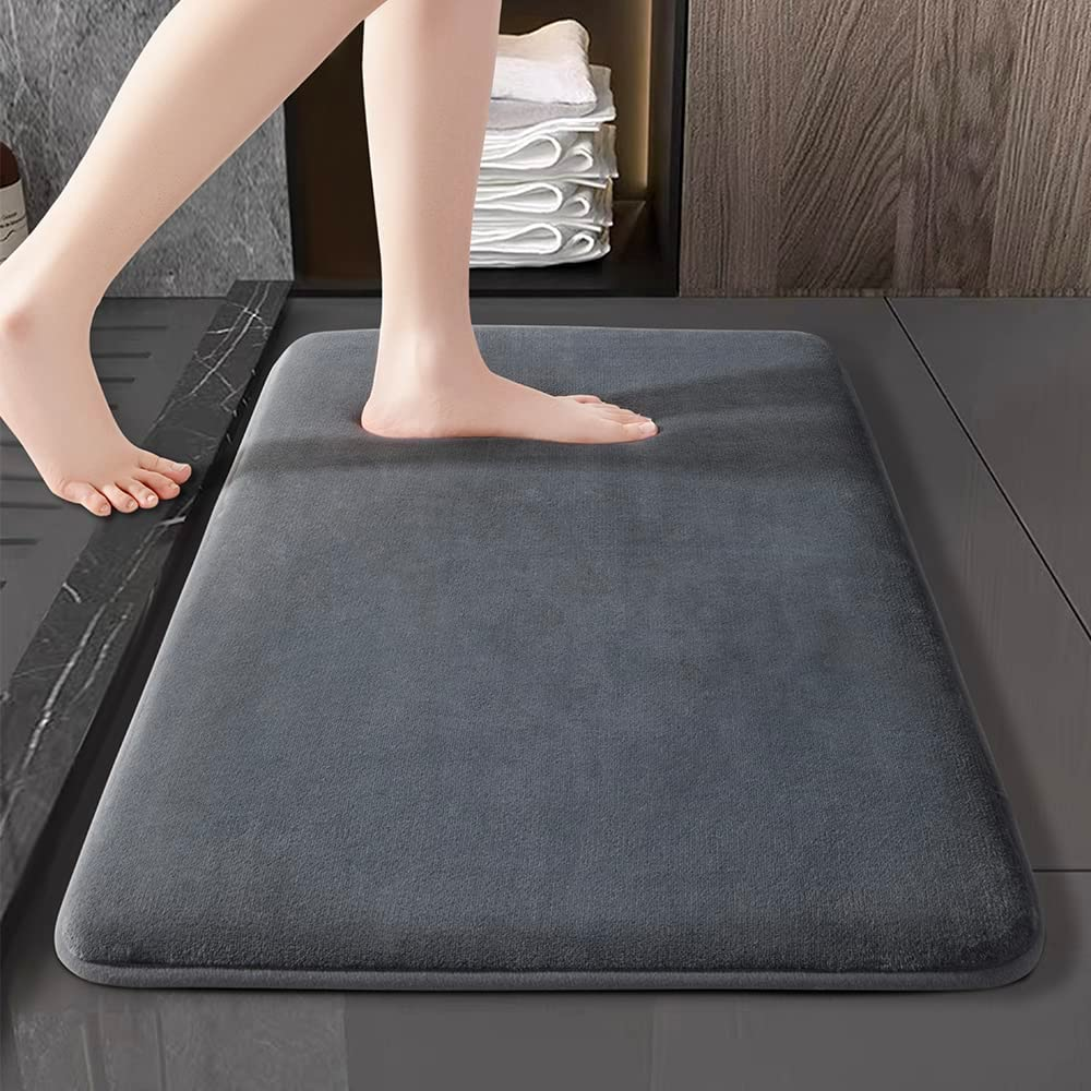 Non-Slip Bath Mat – Super Absorbent Soft Bathroom Rug, Quick-Dry Shower ...