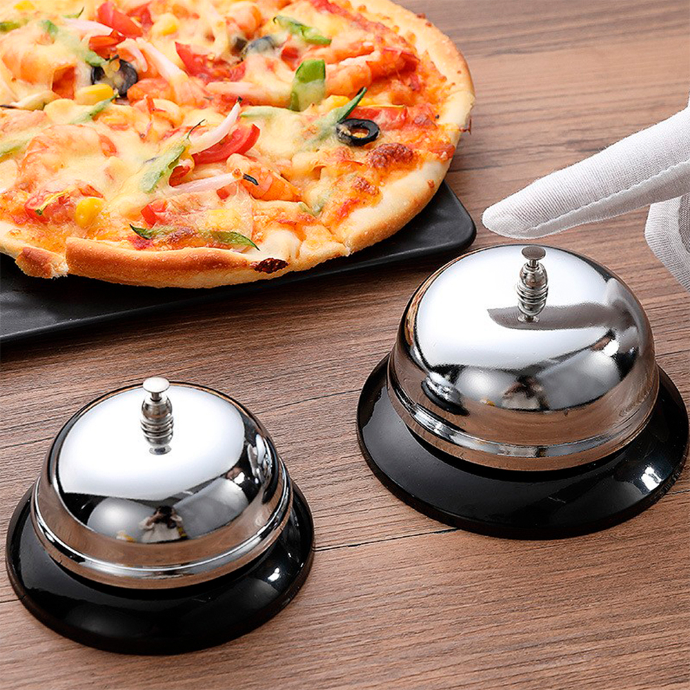 1 Stainless Steel Vegetable Bell Hotel Bar Call Dining Bell Kitchen ...