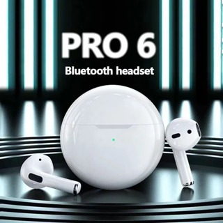 Original Pro 6 TWS Wireless Bluetooth Headset 5.3 Headphone Mini Earphone with Mic Charging Box for Xiaomi iPhone Earbuds