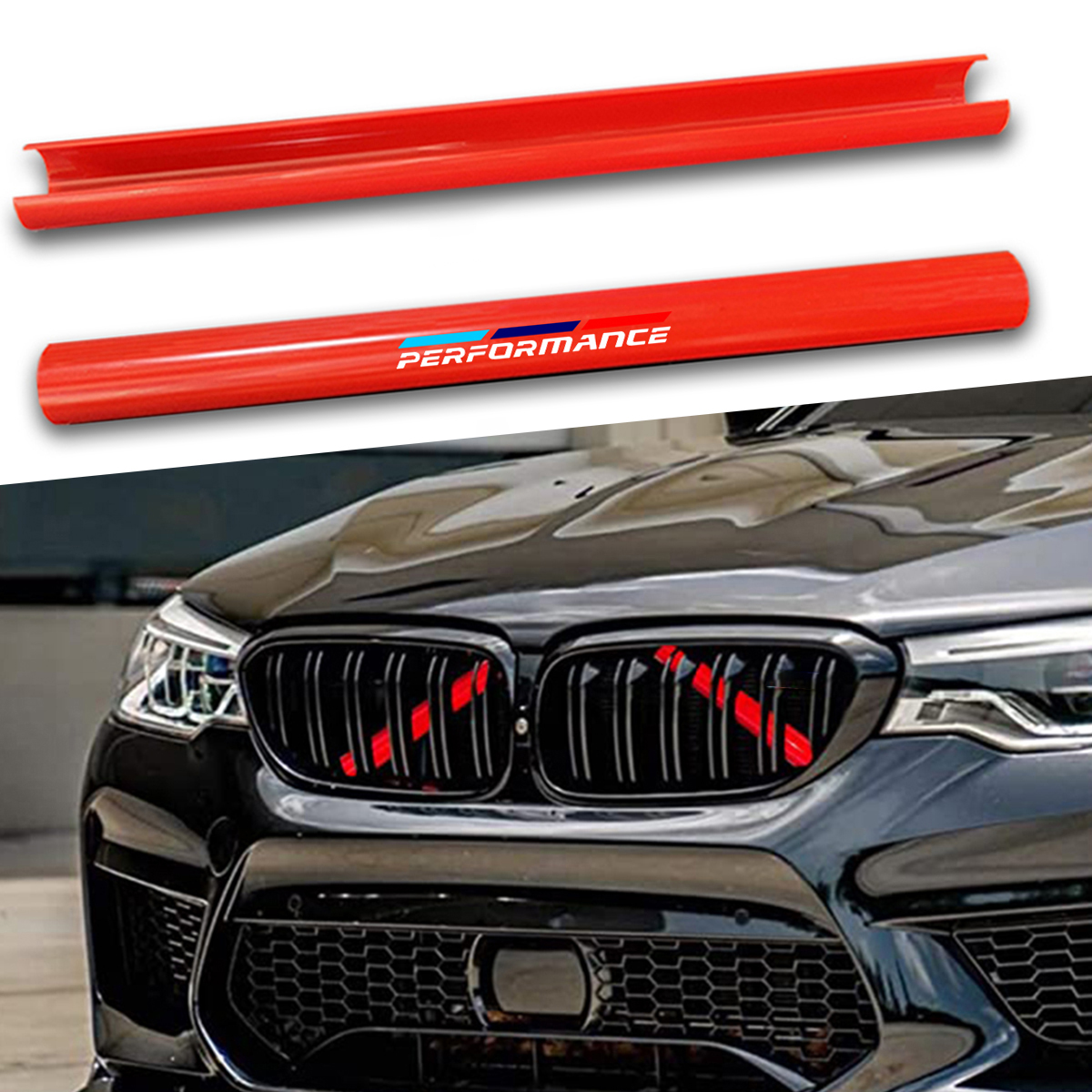 ABS Plastic Gloss Black Double Slat Grille for F30 / F31 / F35 / F32 / F80 / F82 BMW 3 Series 4 Series M3 M4