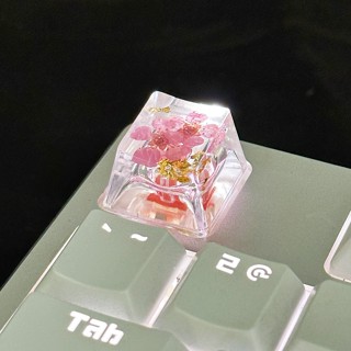 1 Piece Super Transparent Flower Keycap Real Flower Dried Flower ...