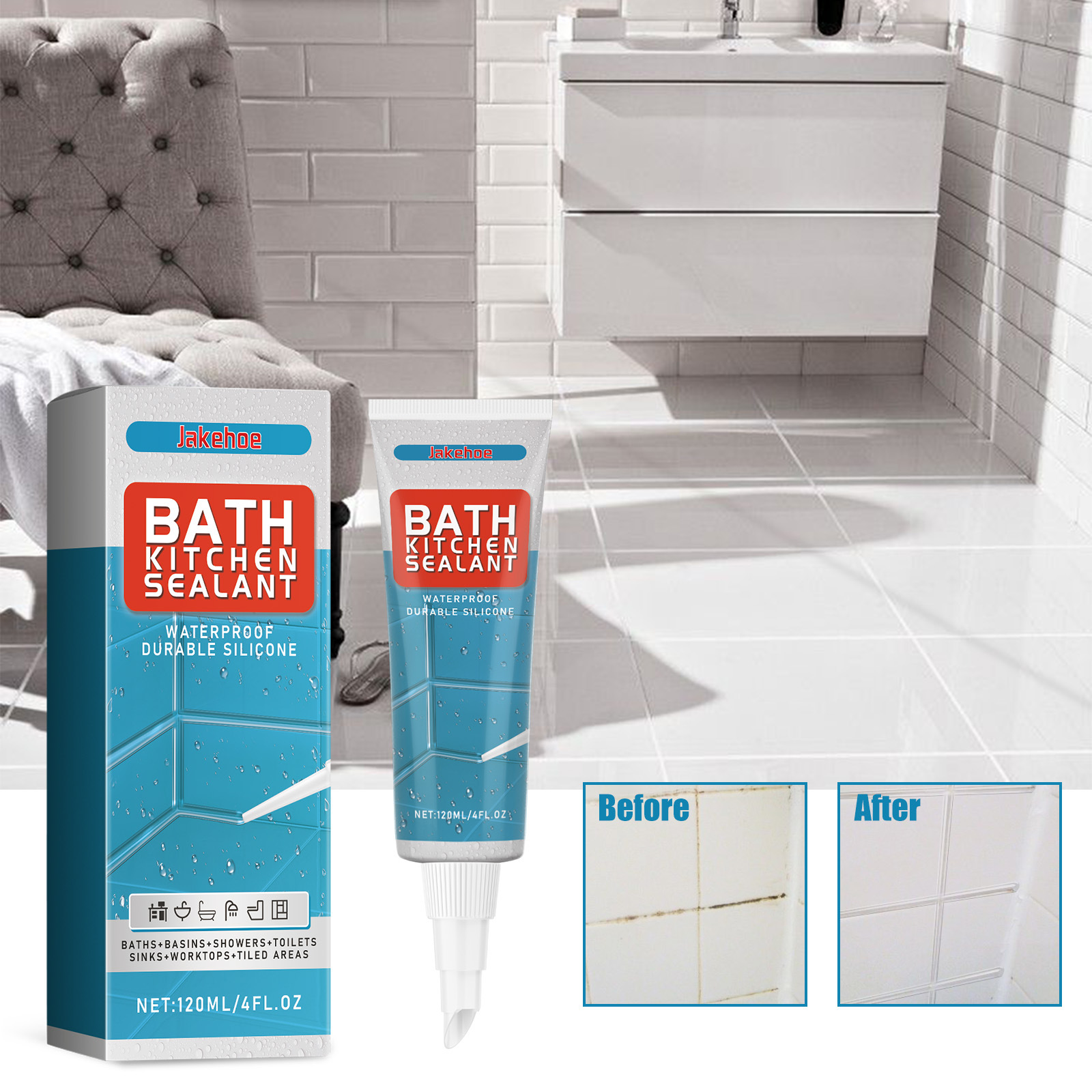 Jakehoe Waterproof Bathroom Sealant Waterproofing Of Bathroom Tiles