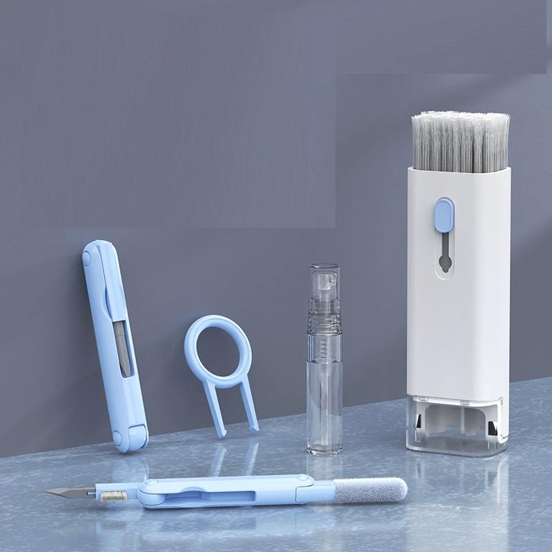 Seven In One Multifunctional Computer Keyboard Brush Bluetooth Headset