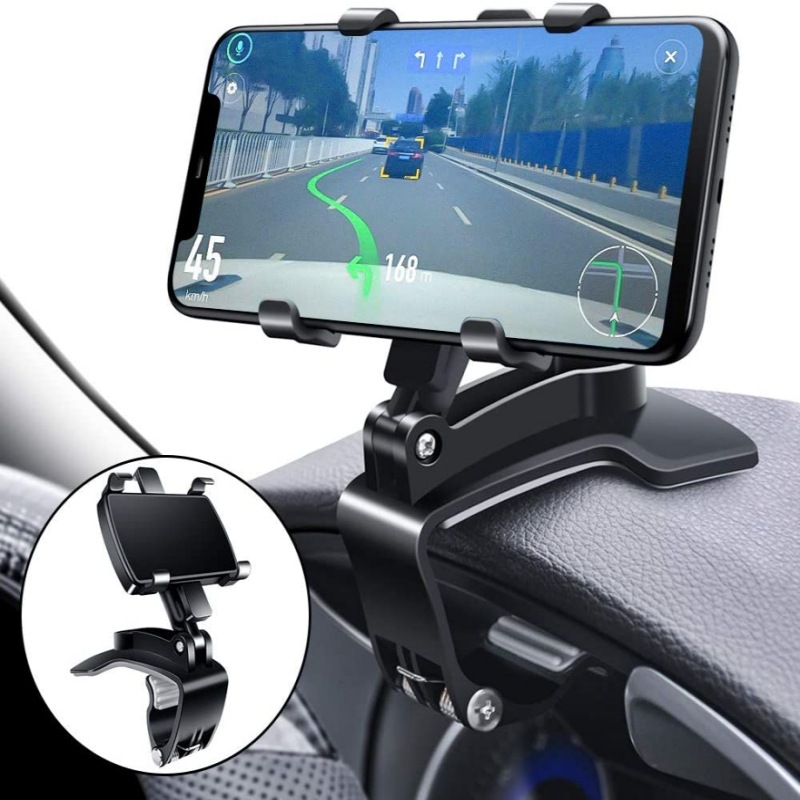 Rotation Universal Cell Phone Car Clip Mount Stand Degree Car Navigation Bracket Shopee