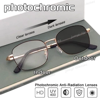 photochromic anti radiation glasses/sunglasses /photochromic eye glasses  /anti glare eye glasses /uv protection sunglasses/glasses anti radiation  /photochromic eye glasses for men women / Polarized Chameleon Discoloration  Sun glasses Men Anti-radiation