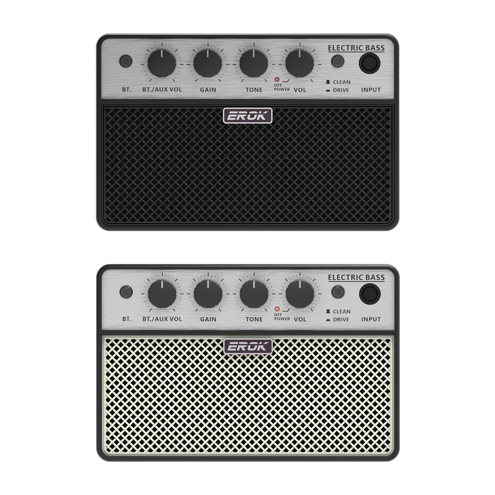 EROK Guitar Portable Amp Bluetooth Electric Guitar Bass Mini Amplifier