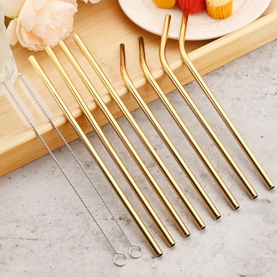 14-Pack Reusable Stainless Steel Straw Spoon - Coffee Stirrer & Cocktail Straw 5 thumbnail image