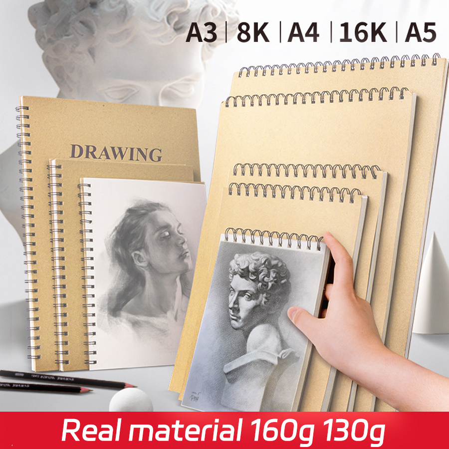 ProProfessional Sketchbook Drawing Notepad 160 GSM Color Pencil, Oil