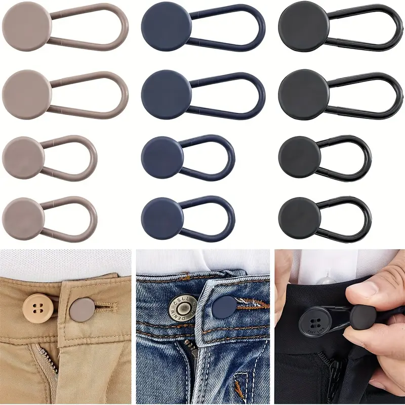 6pcs Women's Waist Extender Buttons Adjustable Rubber Waistband for Maternity & Unisex, For Christmas Gift | Shopee Philippines