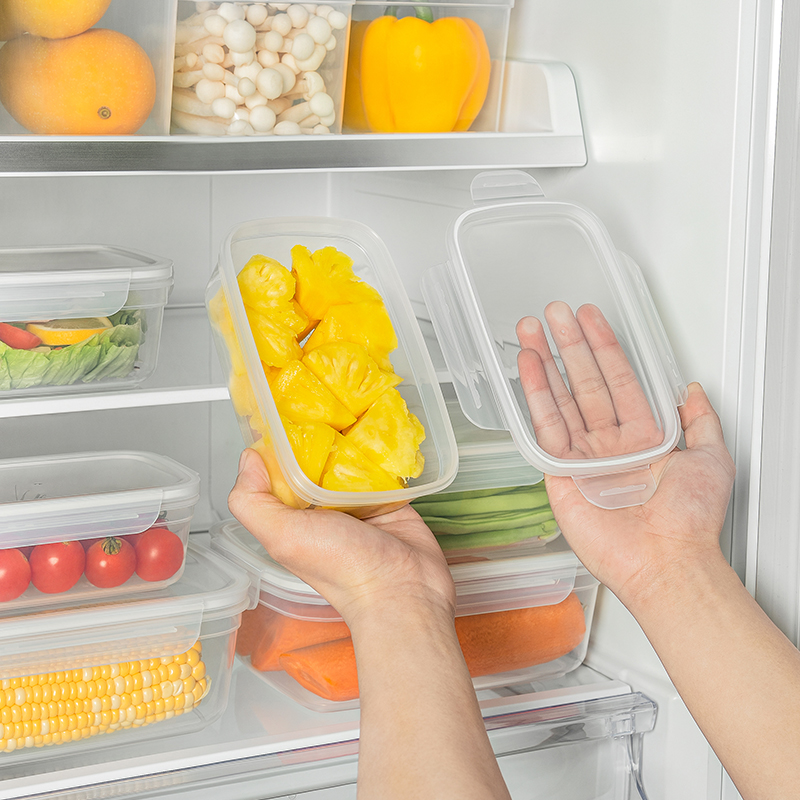 Freezer Seal Snap Lock Clear Plastic PP Deli Meat Food Storage
