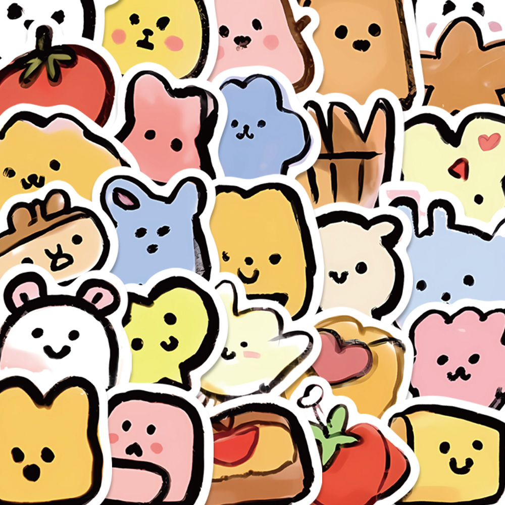 100pcs Cartoon cute funny expression pack graffiti stickers diy cell ...