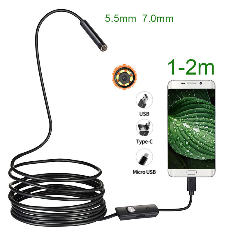 New 3-in-1 Mini Flexible Snake Camera for Inspection - IP67 Waterproof ...