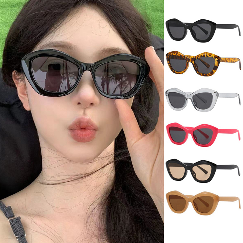 Occhiali Da Sole Vintage Cat Eye In Metallico Per Uomo E Donna – Lenti UV400, Design Poligonale, Custodia Inclusa, Moda E Protezione Per Tutte Le Occasioni