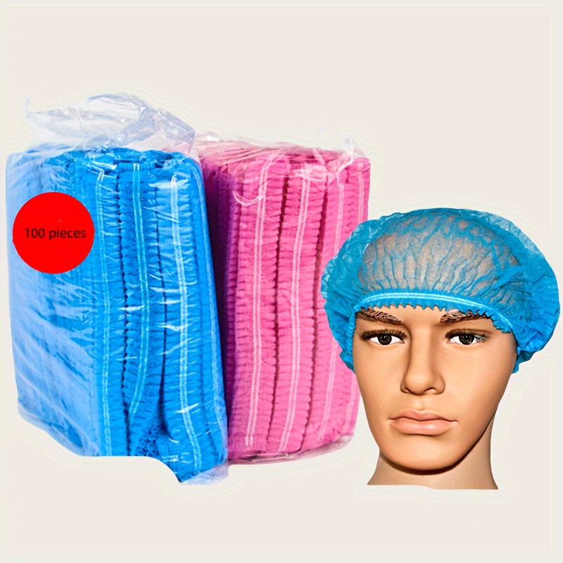 Disposable hat, dust cap, breathable hood, non-woven mesh cap, food ...