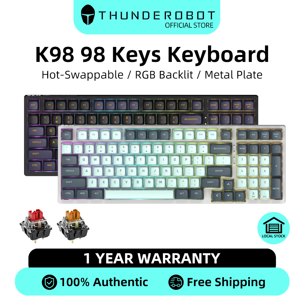 Thunderobot K98 wired mechanical keyboard Hot Swapping all metal ...