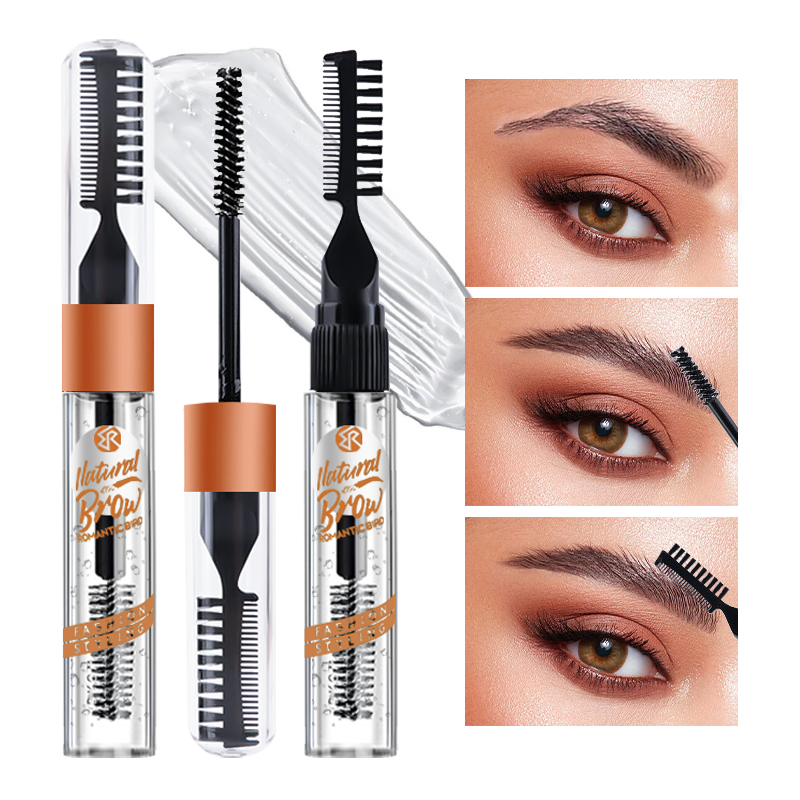 Double-headed Eyebrow Comb Eyebrow Styling Cream Colorless Styling ...