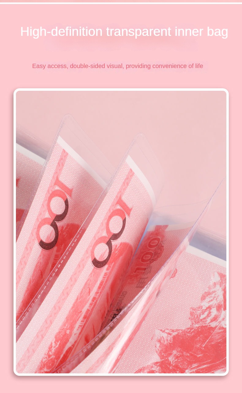 1pc A6 Cash Saving Book 100 Envelopes Challenge Binder & Receipt