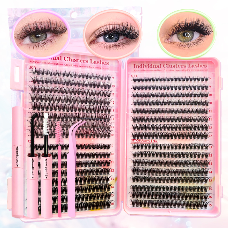 False Eyelashes Eyelash Book Set,304050D Color False Eyelashes Natural ...