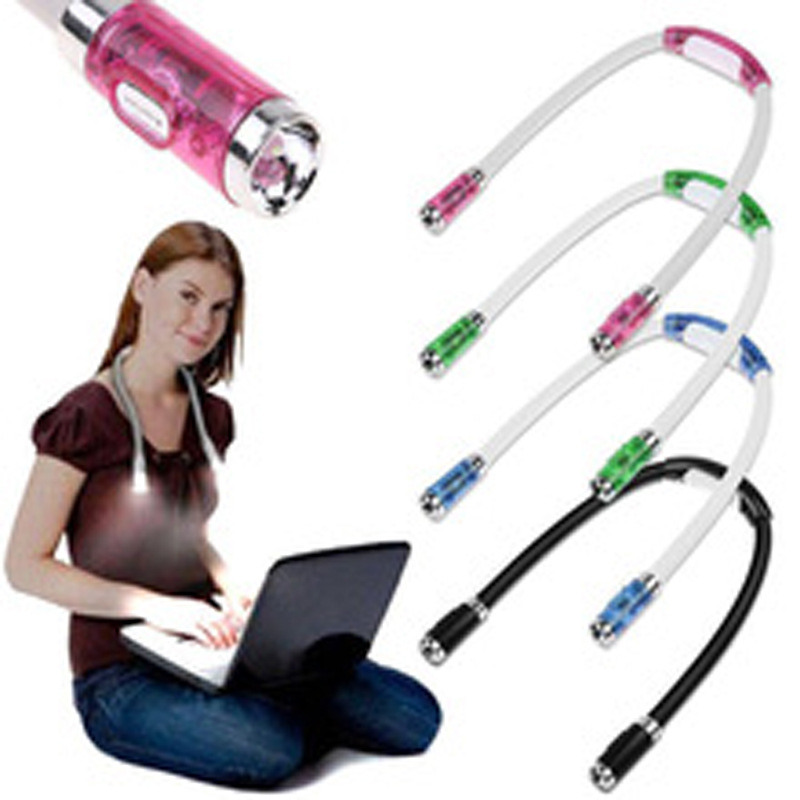 Hanging Neck Night Light Reading Lighting Hose LED Book Light Hug Light ...