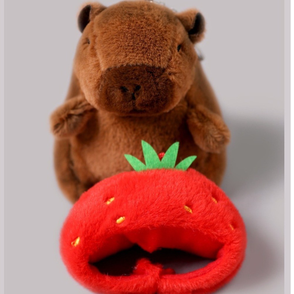 13-15cm Capibara keychain backpack pendant stuffed toys for boys and ...
