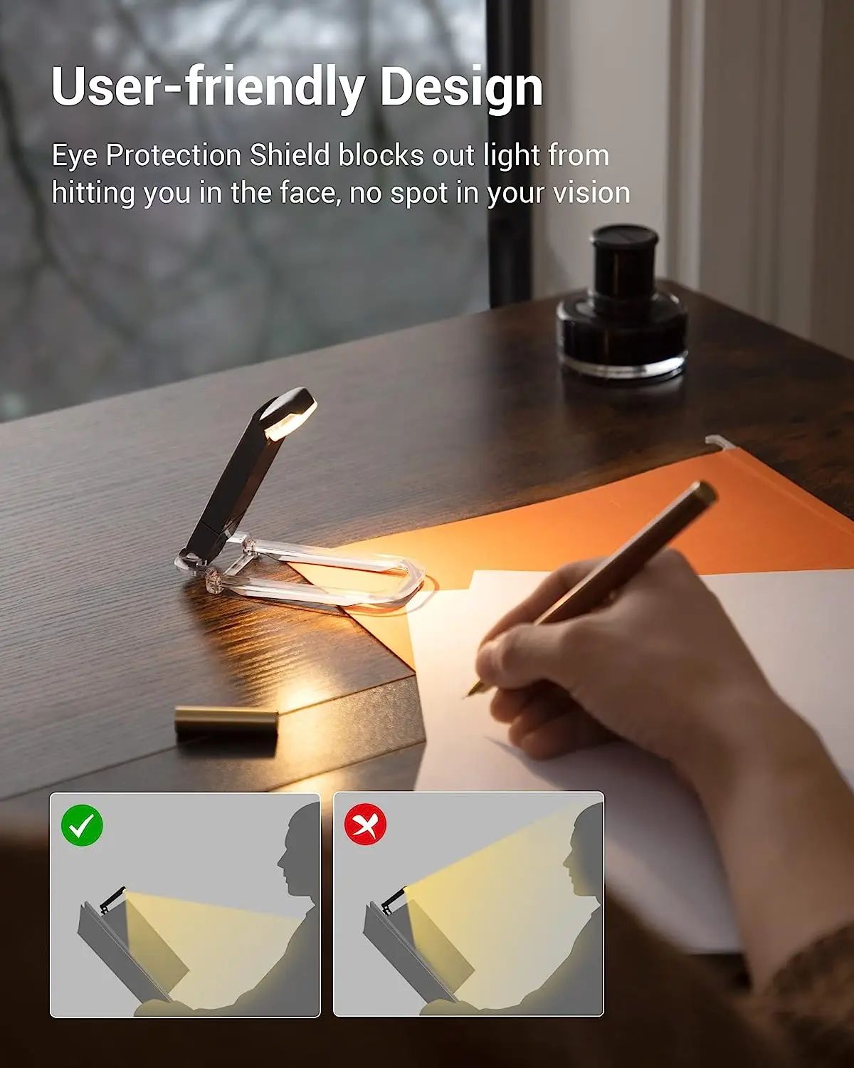 Hot product -LED reading light with adjustable brightness USB eye ...