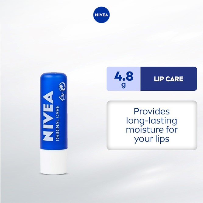 NIVEA Lip Care Original Care Lip Balm, 4.8g | Shopee Philippines