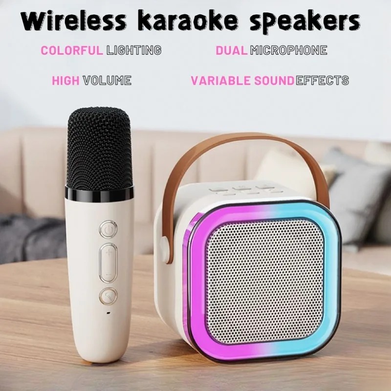 Bluetooth K12 Karaoke Machine Portable 5.3 PA Speaker System with 1-2 ...