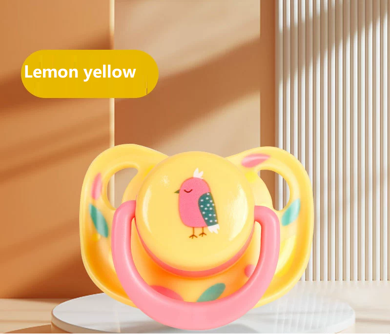 Newborn Pacifier for 0-6 Months - Anti-Bloating, Flat Head Sleeping ...