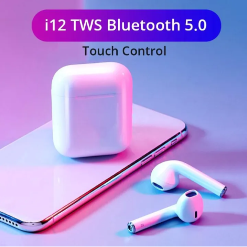 i12 TWS Wireless Headphone Bluetooth Earphone 5.0 Stereo Headset Mini ...