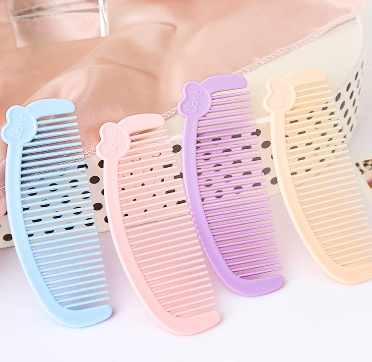 Cartoon Love Mini Comb Cute Student Portable Hair Comb Household ...