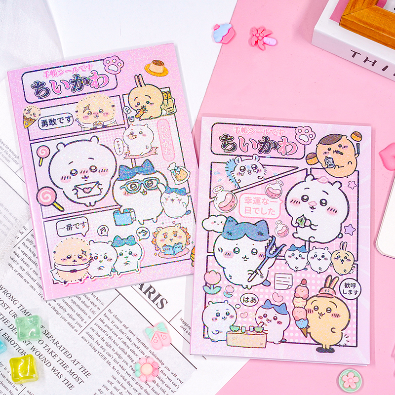 Chiikawa Japanese Sticker Book ins Cute Small Animal Handbook Stickers