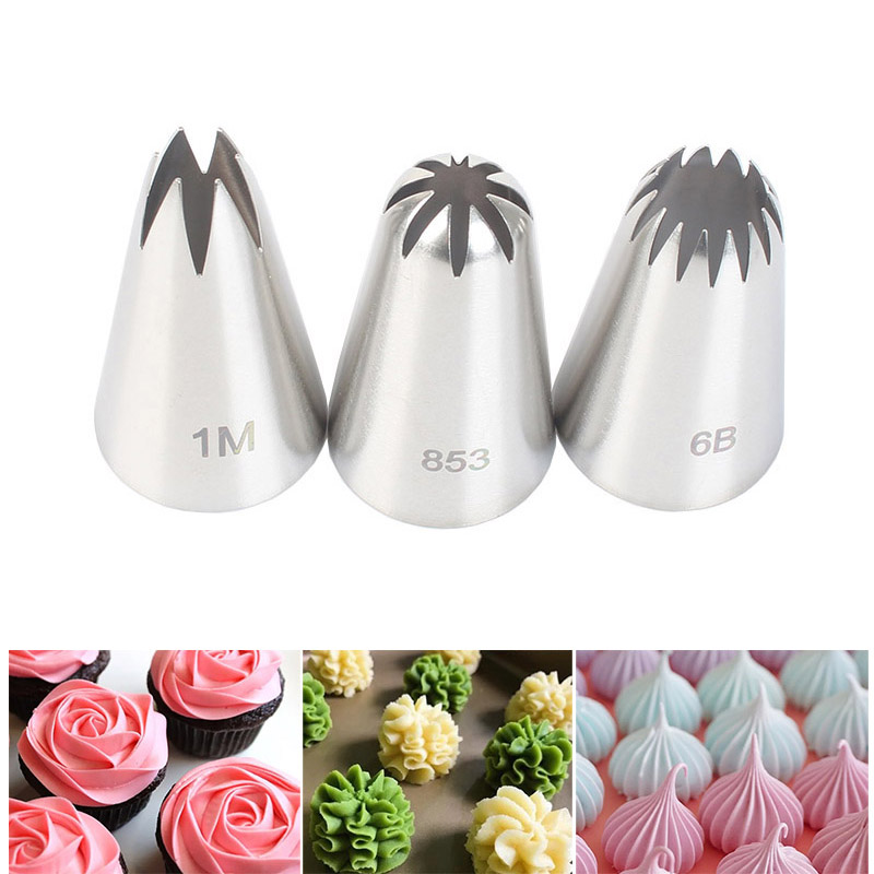 Commonly Used Medium Decorating Nozzle 3-Piece Set Combination 1M ...