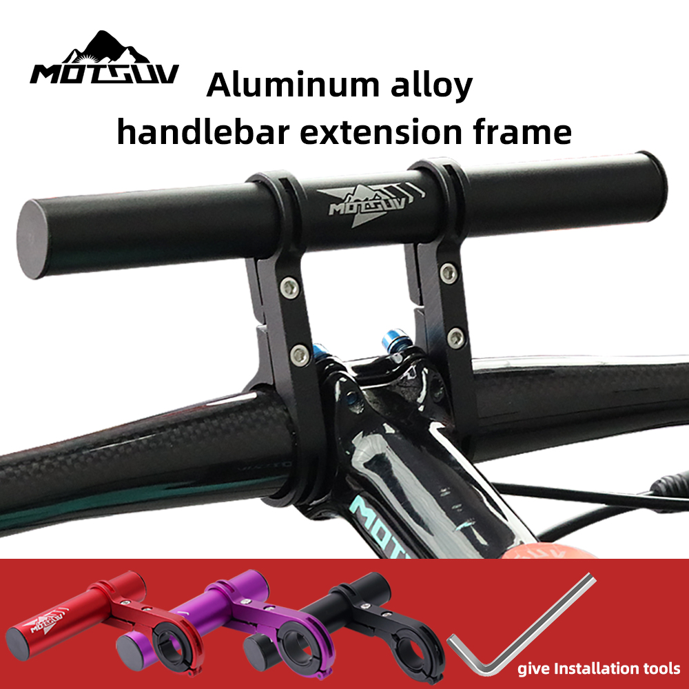31.8mm Double Handlebar Extension Mount Aluminum Alloy Extender Holder For Bike Light Bicycle Speedometer