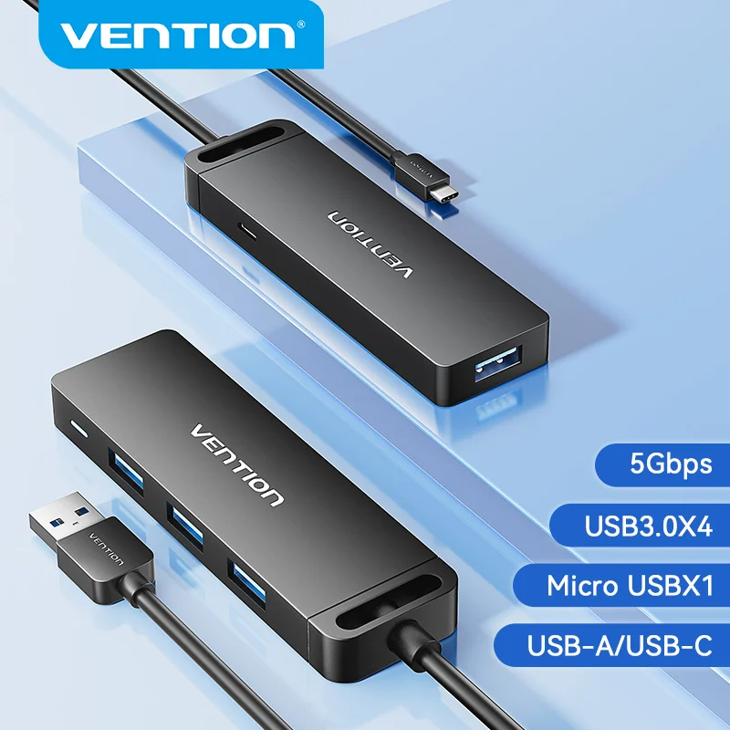 Vention USB HUB Adapter 4 Ports USB Type C to USB 3.0 HUB Splitter ...