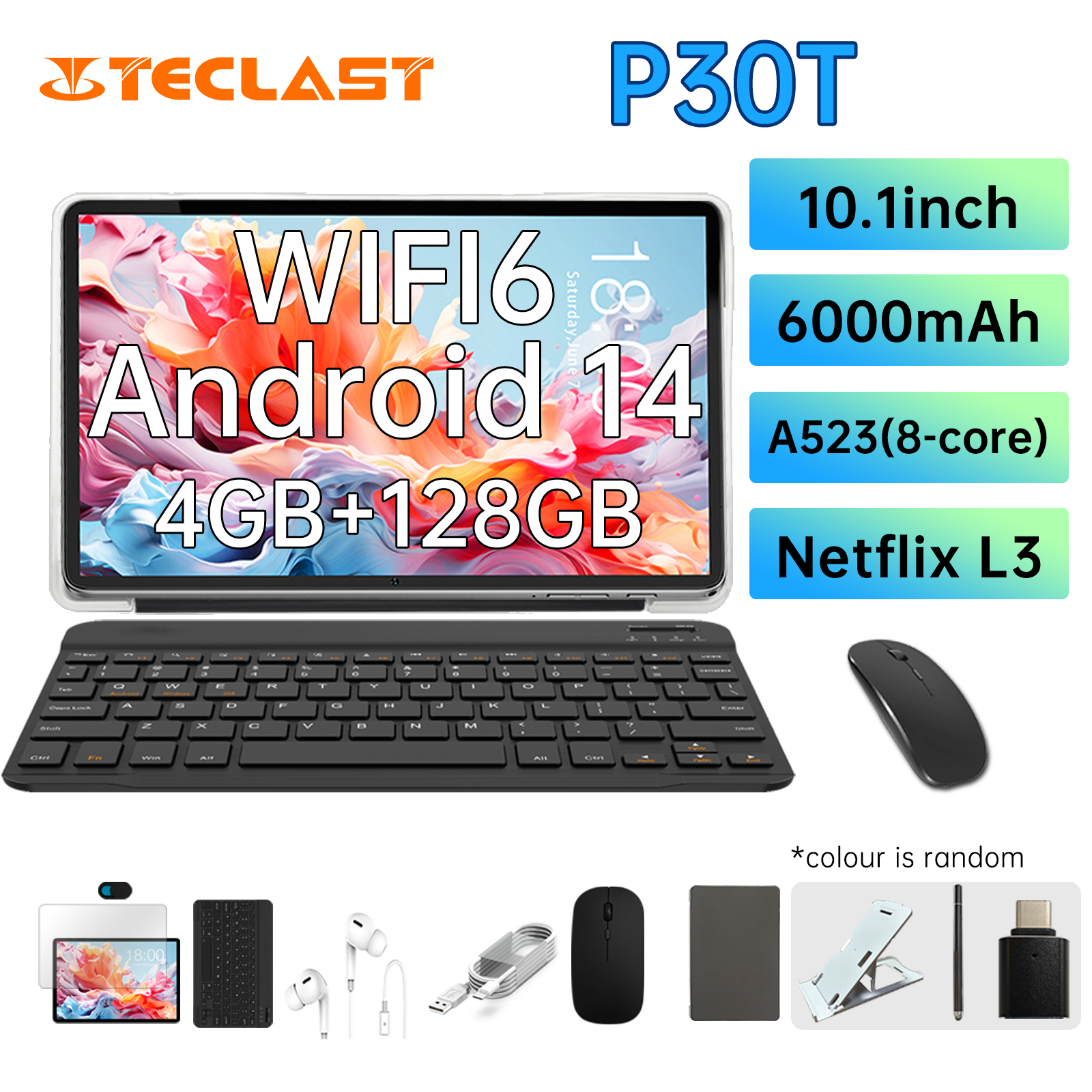 Teclast P30T 2024 Tablet(allwinner A523 8-core 1.8GHz/4GBRAM/128GB ROM ...