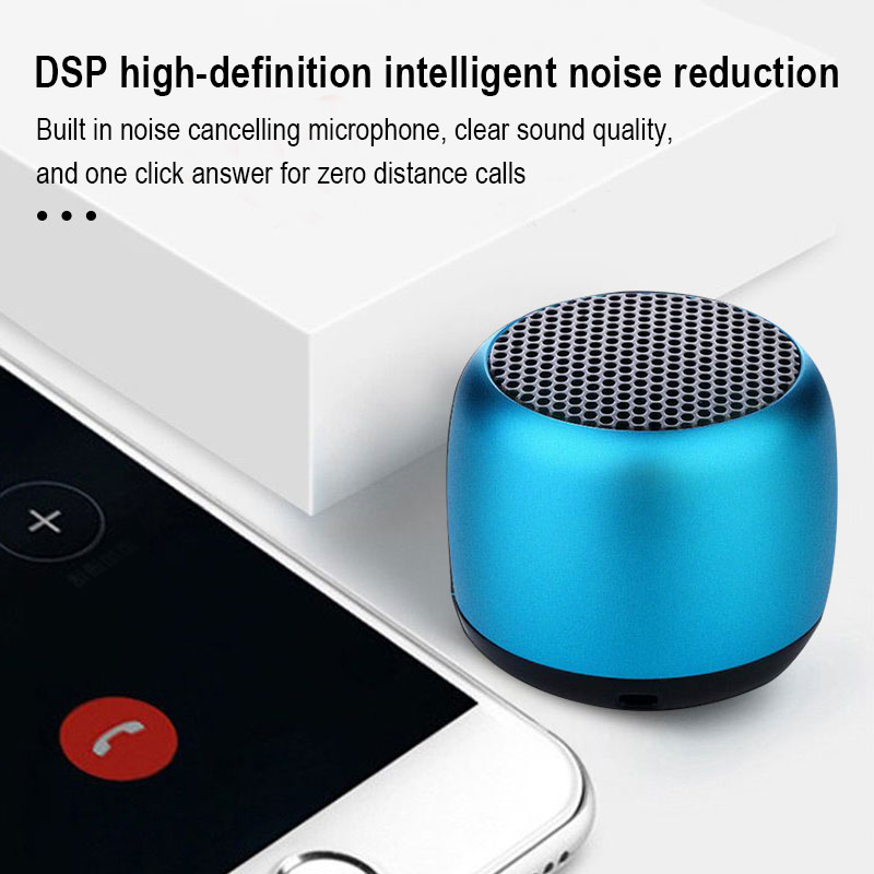 M1 Wireless Mini Bluetooth Speaker Metal Small Steel Cannon Outdoor ...