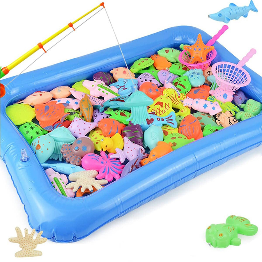 Magnetic Fishing Pool Toys Game for Kids Water Table Bathtub Kiddie ...