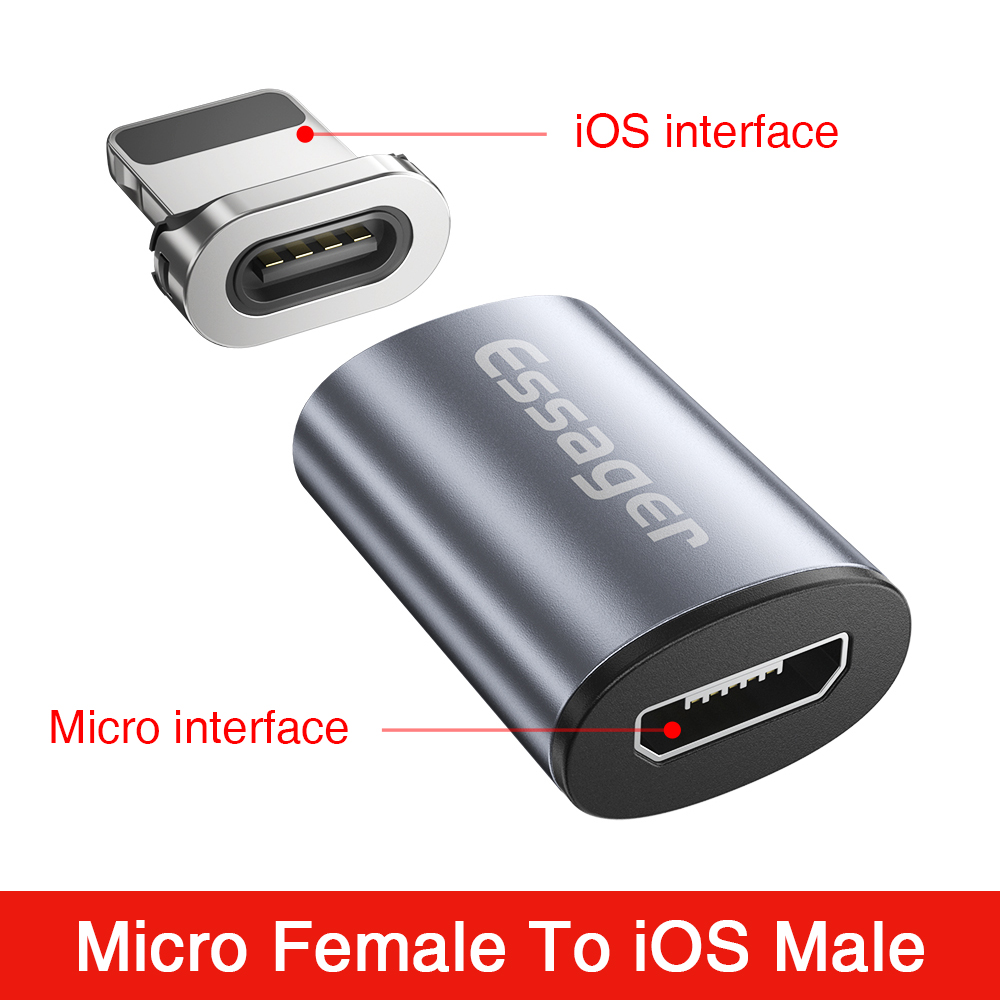 Essager Micro USB Type C Adapter For iPhone Samsung Female To
