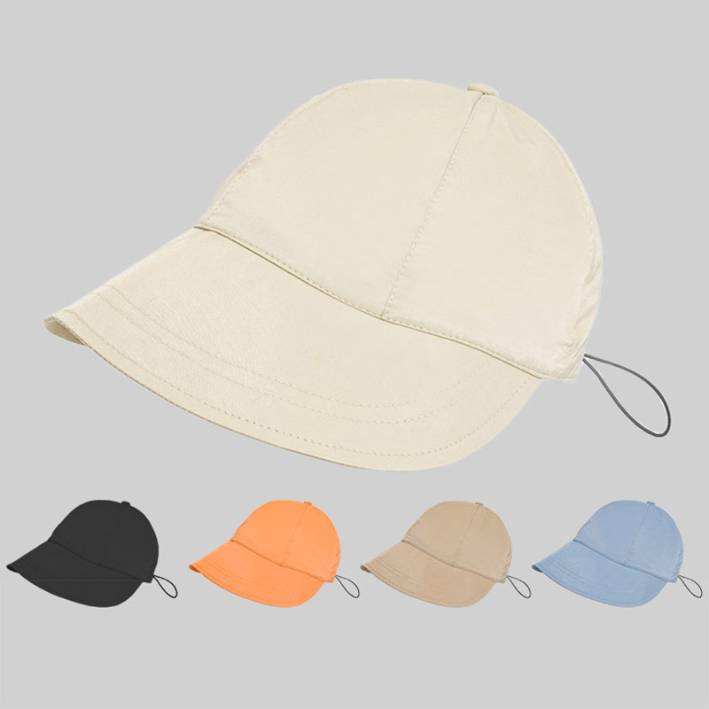 Portable Foldable Wide Brim Sun Protection Hats - Quick-drying Visors ...