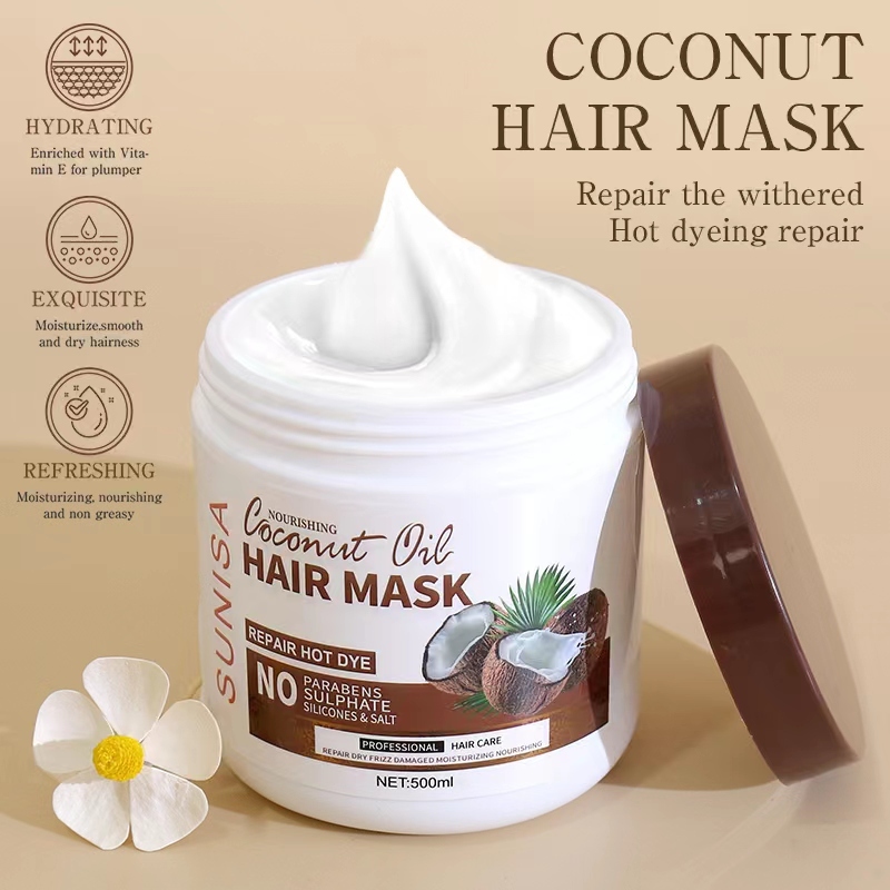 Coconut Hair Mask Nourishing Creamsilk Conditioner and Treatment for Rebonded Hair 500g