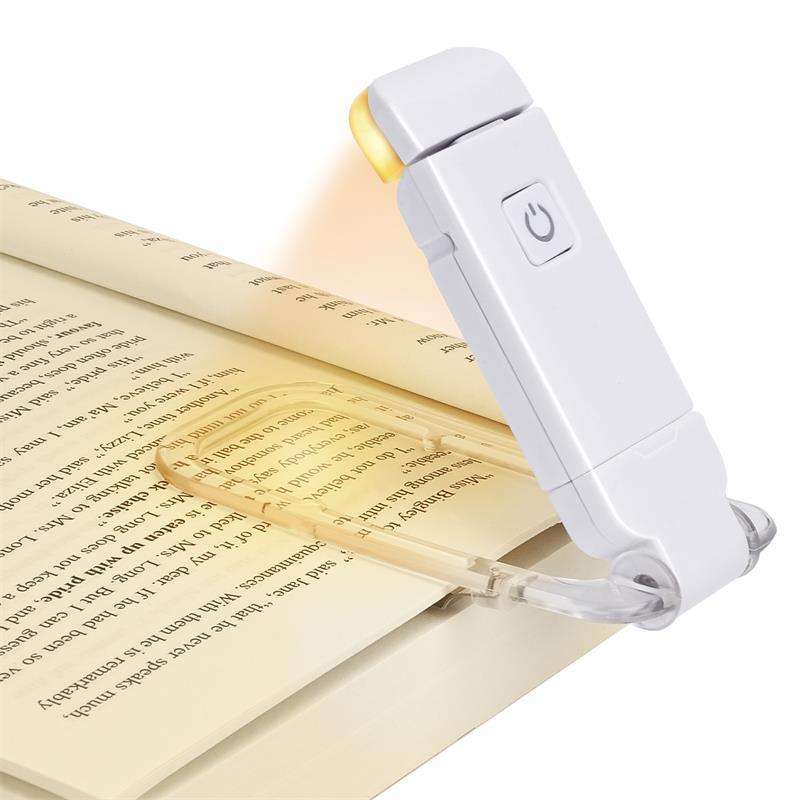 Hot product -LED reading light with adjustable brightness USB eye protection clip portable bookmark light | Shopee Philippines
