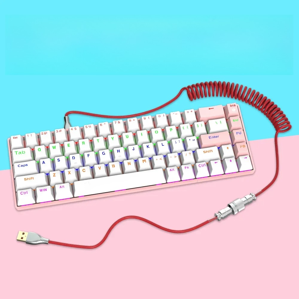 Wire Mechanical Keyboard Aviator Desktop Computer Aviation Connector ...